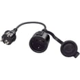 thumbnail image 6 of Toptekits CEE7/7 European Schuko Male to Female Extension Cords with Waterproof Cover, 16A 250V, 6ft/2m,2-Prong European Germany CEE 7/7 M/F Extension Cable (6ft/2m), 6 of 8