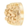 thumbnail image 3 of Men's 14k Gold-Plated Sterling Silver Nugget Ring, 3 of 6