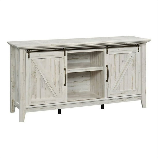 Pemberly Row Modern Engineered Wood TV Stand for TVs up to 70" in White