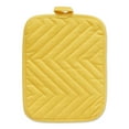 thumbnail image 2 of Contemporary Home Living Quilted Cotton Kitchen Potholders - 9" - Sunshine Yellow - Set of 3, 2 of 5