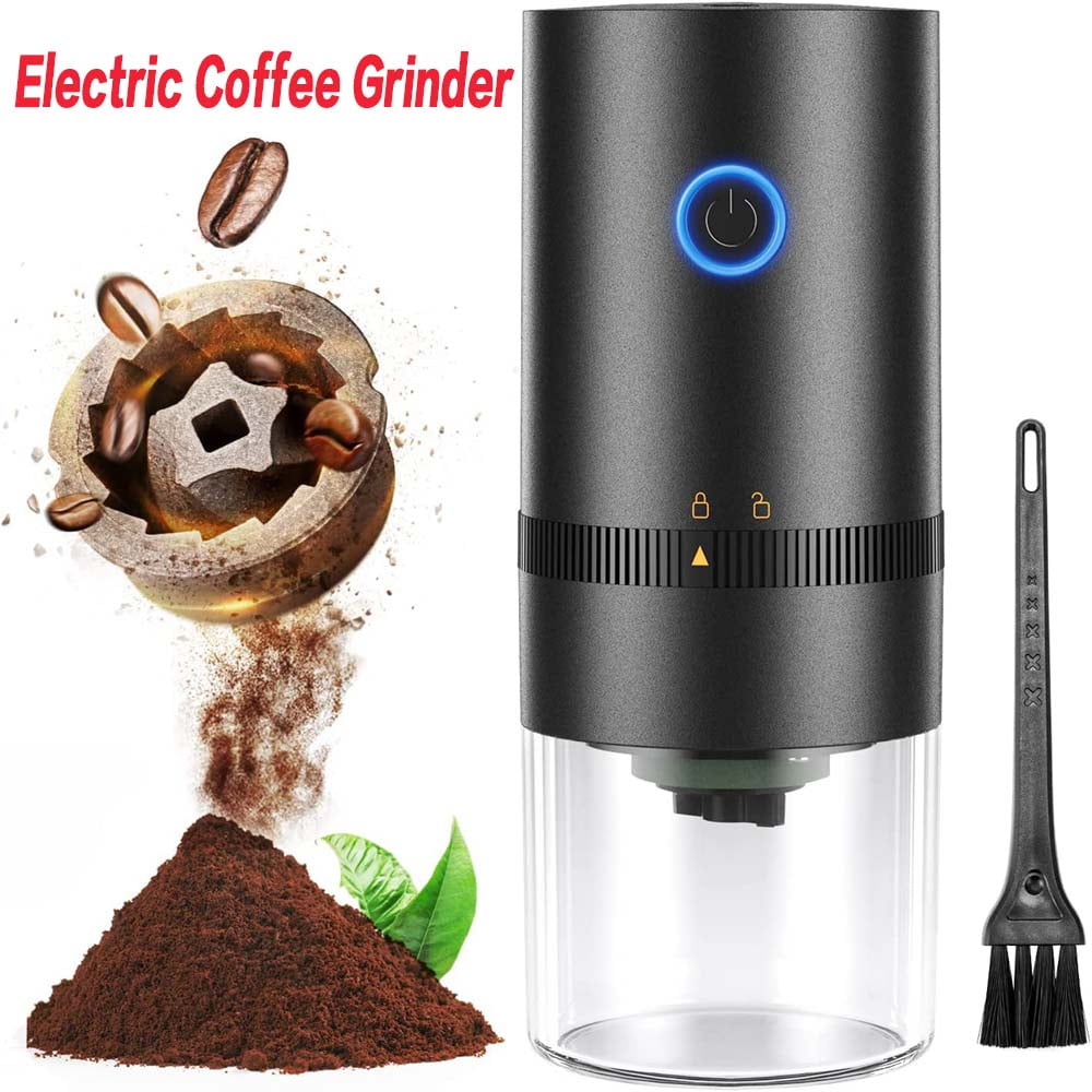 Portable Electric Burr Coffee Grinder Small Automatic Conical Burr