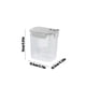 thumbnail image 3 of Contenedor para Almacenamiento de Alimentos, Sello Hermético, Apilable con Tapa de Cierre, Recipiente de Plástico Transparente para Cocina, Organización de Despensa, 3800 ml, 3 of 7