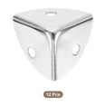 thumbnail image 3 of Uxcell 12 Pack Decorative Box Corner Cover, 18mm Metal Edge Guard, Furniture Corner Edges Protector, Silver, 3 of 6