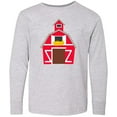 thumbnail image 3 of Inktastic Farming Large Red Barn with Hay Long Sleeve Youth T-Shirt, 3 of 5