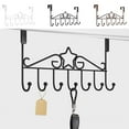 thumbnail image 7 of Steadline Over Door Hooks Heavy Duty Coat Rack for Bedroom and Bathroom,No Drill Wall Mounted Clothes Hanger with 5 Hooks,Space Saving Organization Solution for Jackets Bags and Hats, 7 of 7