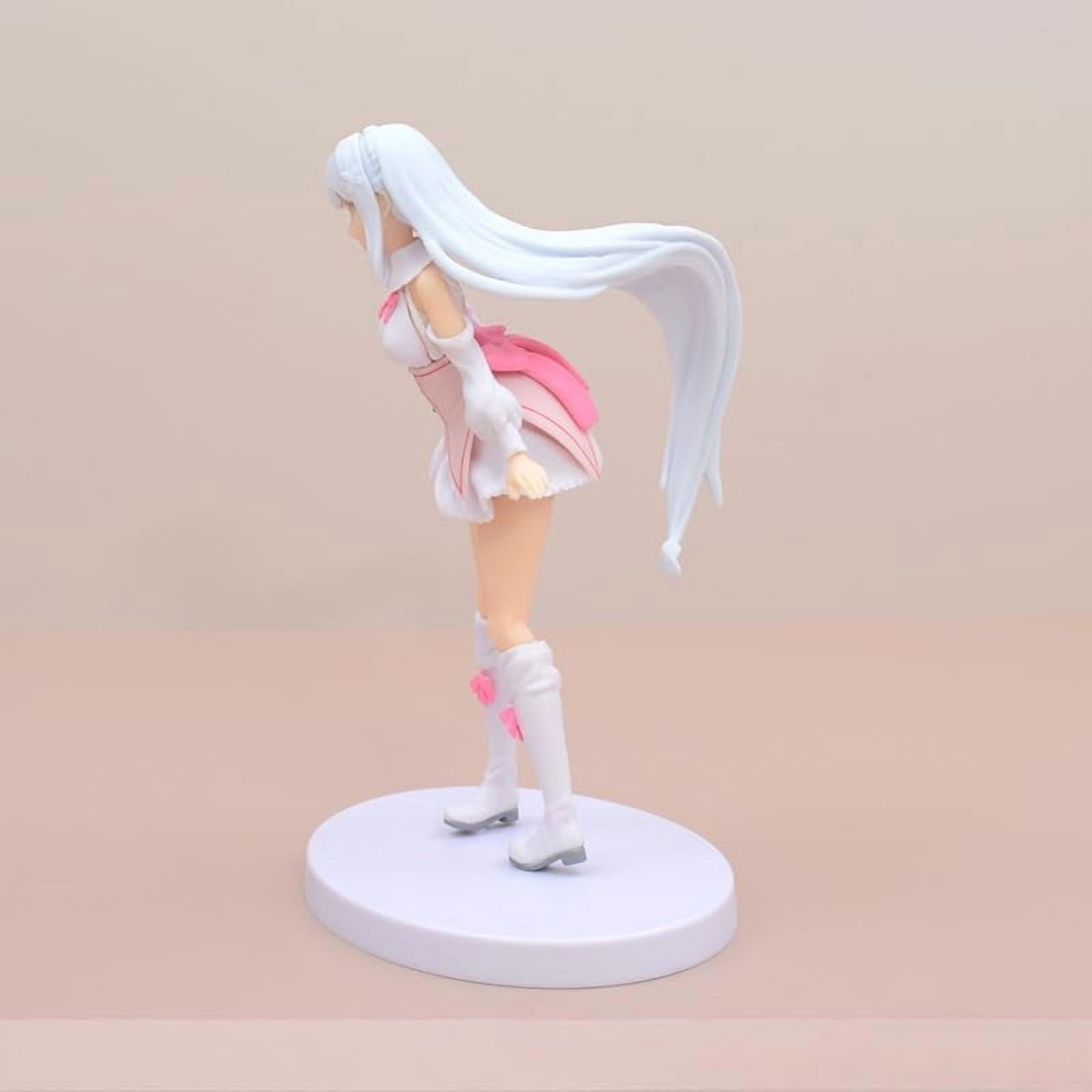 Newly Emiria Figure Standing Cute Emiria Anime Figure 16cm/6.3inch PVC Handmade Cartoon Manga Game Character Model Statue Collection Gifts