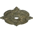 thumbnail image 3 of Ekena Millwork 28 3/8"OD x 3 3/4"ID x 1 5/8"P Benson Classic Ceiling Medallion (Fits Canopies up to 6 1/2"), Hand-Painted Witch Hazel Crackle, 3 of 6