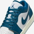 thumbnail image 6 of Air Jordan 1 Low SE Men's Shoes Color: White/Blue Grey/Sail/Industrial Blue Size: M 14 / W 15.5, 6 of 8