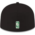 thumbnail image 4 of Men's New Era Black Boston Celtics Official Team Color 59FIFTY Fitted Hat, 4 of 5