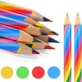 thumbnail image 1 of Justharion 16x 4-in-1 Rainbow Pencils Easy To And Clean Painting Lovers 4 Colors In One, 1 of 6