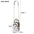 thumbnail image 2 of FORMRS Crossbody Bag for Women Quilted Travel Shoulder Cell Phone Purse with Chain Strap Handbag, Black Cartoon Snowmen, 2 of 7