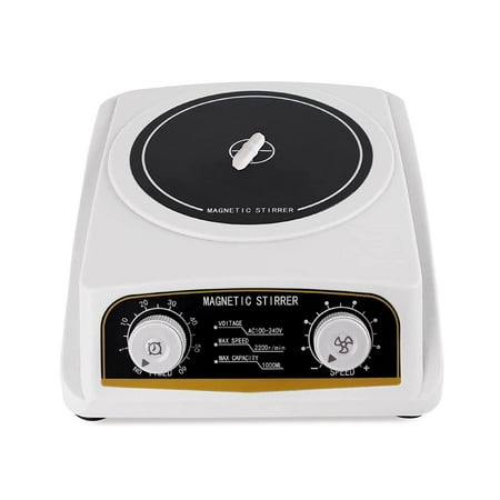 

Magnetic Mixer with Timing and Speed Control Speed Range 0-2200Rpm Magnetic Agitator Max Stirring Capacity:1000MlUS Plug