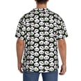thumbnail image 3 of Honeii Panda Bear for Men's Short-Sleeved Button-Up Collared Shirt Featuring A Pocket, Perfect for Beach Vacations, And Travel Adventures.-3X-Large, 3 of 5