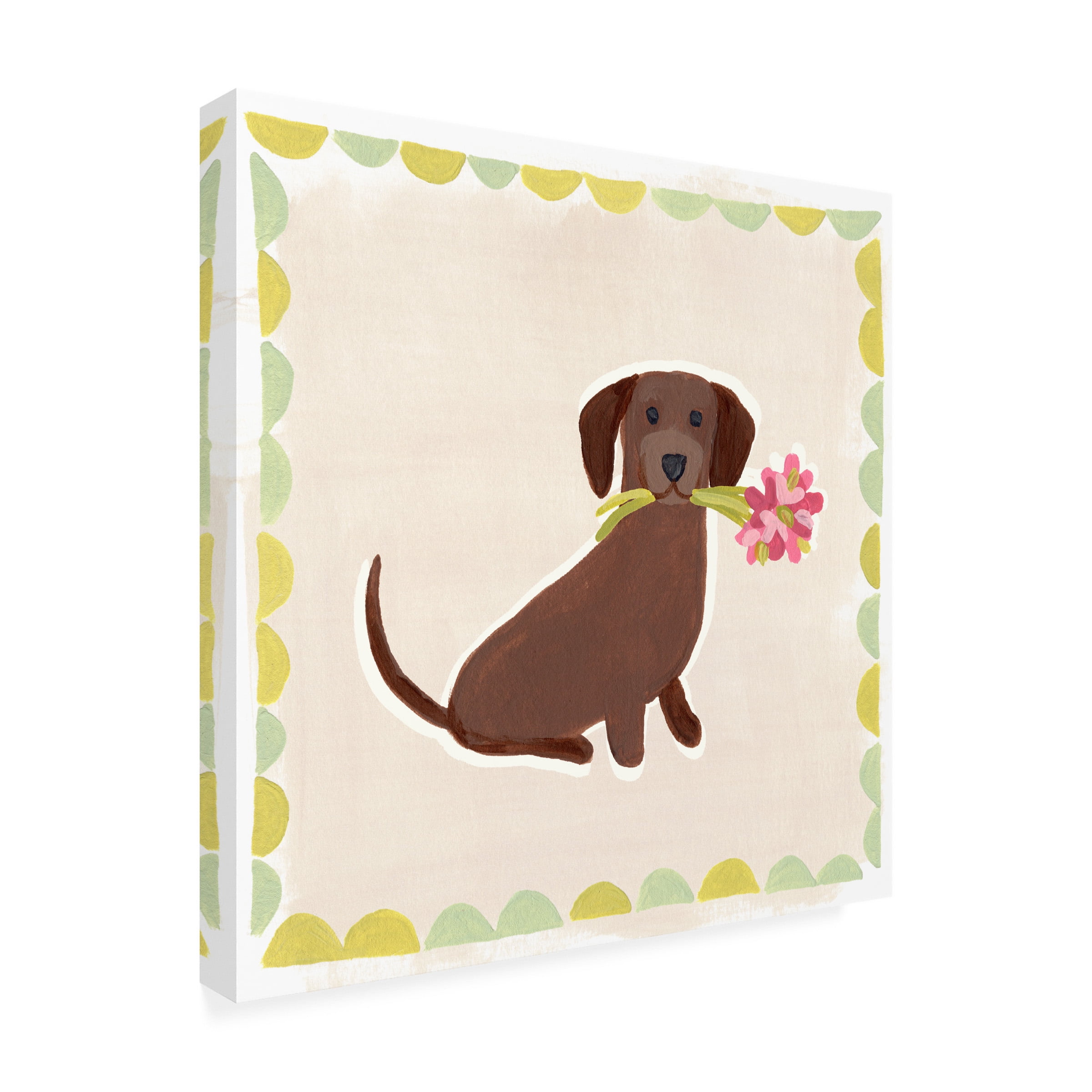 June Erica Vess 'Dachshund Delight IV' Canvas Art