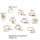 thumbnail image 2 of Xingyue Ring Diamond Love Pearl Leaves Juego de 10 anillos JFHHH pequeña, 2 of 5