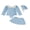 Sky Blue, variant on BemeyourBBs Toddler Baby Girl Swimsuit Infant Bathing Suit 3 Pieces Swimsuits Swim Dress Ruffle Long Sleeve Backless Top with Skirt Set Sun Hat Rash Guard Swimwear Summer Beach Wear