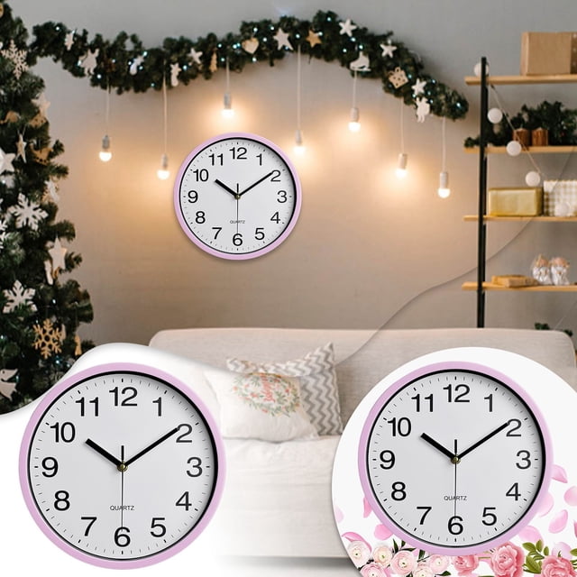 10 Inch Wall Clock Living Room Quartz Clock Bedroom Living Room Wall Clock Clock Decoration Suitable for Viewing