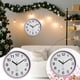 thumbnail image 4 of Reloj de pared de plástico de 10 pulgadas Reloj de cuarzo para salón Reloj de pared para dormitorio y salón Decoración con reloj Adecuado para ver, 4 of 8