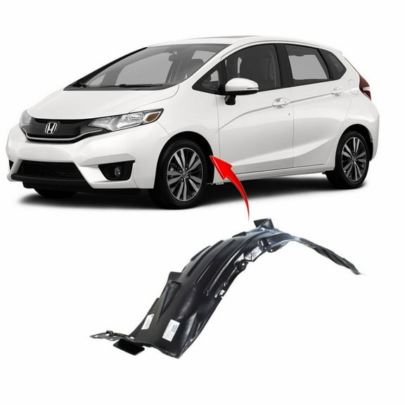DCP Front Left Driver Side Fender Liner For 2015-2017 Honda Fit HO1248159