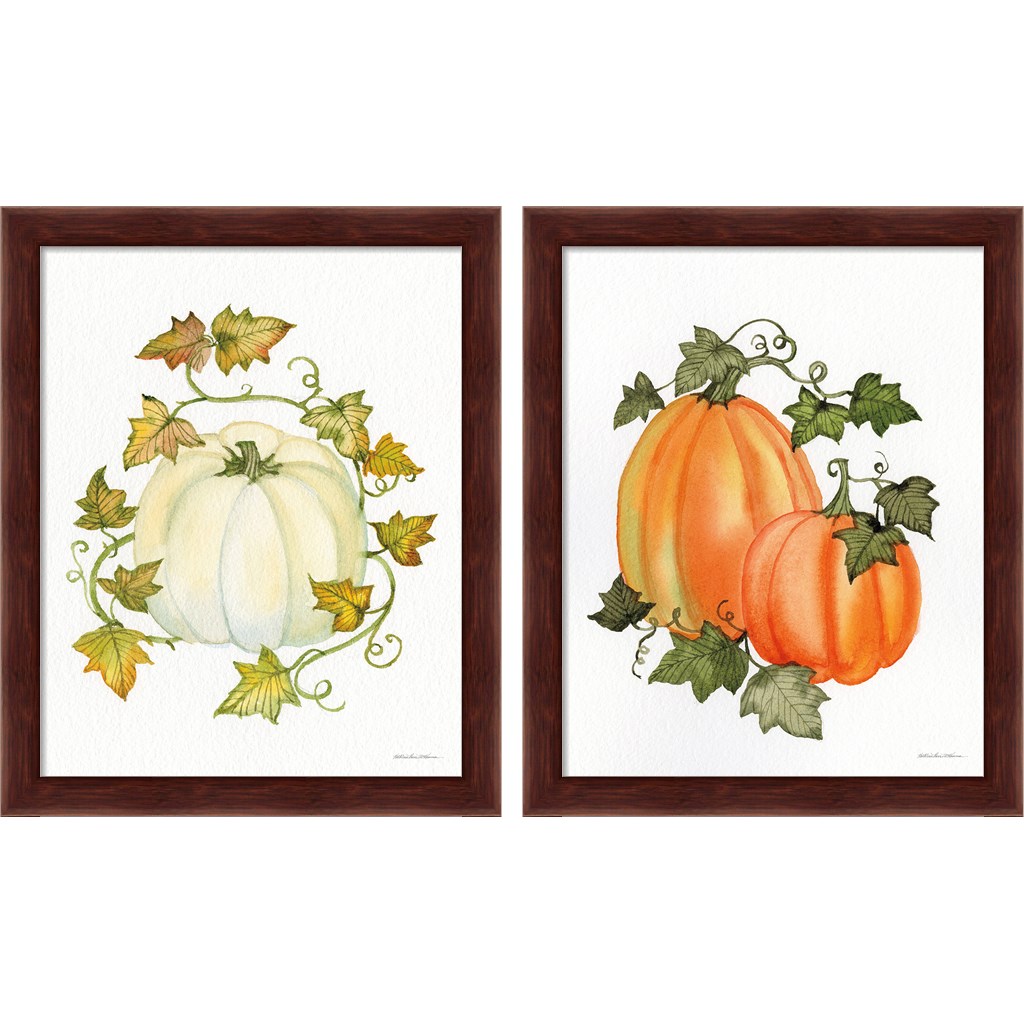 Great Art Now Pumpkin and Vines by Kathleen Parr McKenna, 2 Piece ...