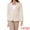 Apricot, variant on Women's Linen Lightweight Long Sleeve Single Breasted Blazer M Navy Blue