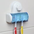 thumbnail image 3 of BRIGHTFUFU Toothbrush Rack Toothbrush Holder Tooth Brush Holder Toothbrush Case Sky-Blue, 3 of 5
