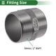 thumbnail image 2 of Conectores de Niple Hexagonal Macho de Acero Inoxidable 304 de 2" BSPT 4 Pcs, 2 of 7