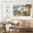 thumbnail image 5 of Elephant Stock By The Sea I Wall Art - Horizontal Canvas Wall Art - Living Room Wall Decor - Floral And Botanical Canvas - Gray And Beige Decor By Danhui Nai - 24" x 16", 5 of 8