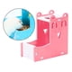 thumbnail image 4 of Comedero para hámsteres con dispensador de agua por gravedad y base suspendida para jerbos, ratones y palomas. Rosado, 4 of 9