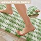 thumbnail image 4 of Alfombra de baño TYUU Waffle verde y blanca, 60 x 40 cm, absorbente, 4 of 9