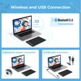thumbnail image 3 of Tableta de dibujo XP-PEN Deco LW 10x6 Bluetooth Negra, 3 of 8