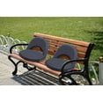 thumbnail image 3 of Stadium Seats, Bleacher Chairs, 10-Posisition Reclining with Shoulder Strap & Net Pocket (1 Pack of Black), 3 of 6