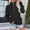 Black, variant on BODOAO Women's Quarter Zip Up Sweatshirt Long Sleeve Hooded Solid Color Oversized Sweatshirt Casual High Neck Pullover Sweatshirt for Trendy Y2K Fall Fashion Loose Fit Cozy Sweaters with Pocket