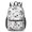 Cow and Moo White Pattern-3, variant on Cow and Moo White Pattern 17" School Backpacks for Teens,Waterproof Oxford Fabric,S-Shape Padded Straps for School,Travel,Hiking,Camping