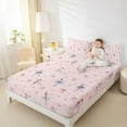 thumbnail image 4 of Feelyou Kawaii Ballet Dance Bed Sheets for Kids, Fairy Tale Princess King Sheets, Cute Dreamy Cartoon Sheet Set, Luxury Bedroom Decor, 4-Piece, 4 of 7