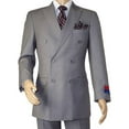 thumbnail image 3 of Men Apollo King Double Breasted Suit Classic Peak Lapel Soft Blend DM23 Gray, 3 of 9