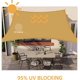 thumbnail image 3 of Vela de sombra impermeable de 2x3 m, tela de sombra rectangular con protección UV para superar, 3 of 5