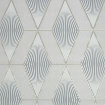 Superfresco Easy Chicago Geo Gray Silver Star Wallpaper