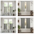 thumbnail image 5 of ZTTD Rideaux à Poche pour Tringle pour Petite Fenêtre Courts Assombrissement de Pièce sous-Sol Rideaux Café 1 Panneau 34 L X 24 H Pouces Chacun Produits Textiles Maison Rideau, 5 of 5