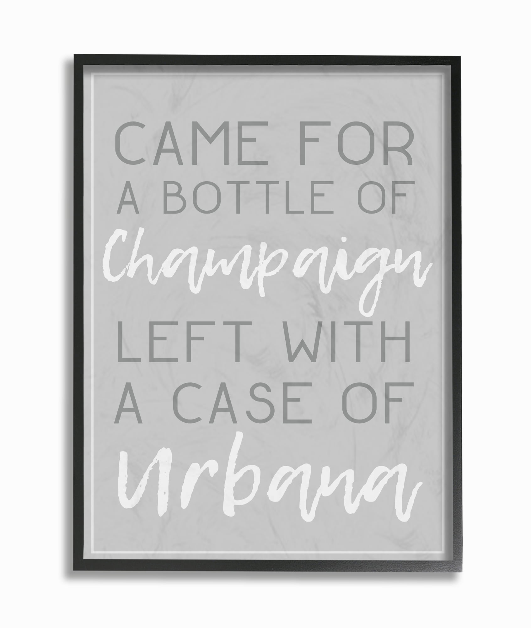 The Stupell Home Décor Collection Champaign Urbana Dark Grey Typography Stretched Canvas Wall Art 16 x 20 The Stupell Home Décor Collection Champaign Urbana Dark Grey Typography Stretched Canvas Wall Art 16 x 20