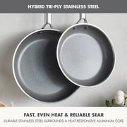 GreenPan Hybrid 9.5 & 11 Nonstick Stainless Steel Fry Pan Set