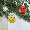 thumbnail image 5 of Lksixu 16Pcs Christmas Balls Ornaments, Christmas Decorations for Xmas Tree, 2.36" Glitter Shatterproof Decorative Balls with Exquisite Pattern Christmas Tree Hanging Baubles for Party Wedding, 5 of 6
