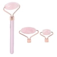 thumbnail image 1 of 3 in 1 Gua Sha Facial Tool Set Face Jade Stone Roller Rose Quartz Facial Jade Roller Massager, 1 of 5