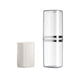 thumbnail image 2 of Travel Toothbrush Storage Box Set | 3-in-1 Portable Toothbrush Cup with Mouthwash Container, Toothpaste Squeezer | White, Gray, Coffee | ABS Plastic | 22.5x7 cm | Leak-Proof | Travel Essentials, 2 of 6