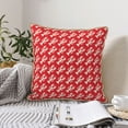 thumbnail image 6 of Fotbe Retro Lobsters Pattern Velvet Decorative Throw Pillow Covers with Elegant Piping, Soft Plush Cushion Cover for Sofa, Bed, Car, Office-20"x20", 6 of 8