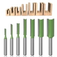 thumbnail image 1 of Tungsten Carbide Blades Milling Cutter Set, Straight Router Bit Set for Composite Materials and Wood Grooving, 1 of 5