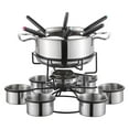 thumbnail image 3 of Juego de ollas para fondue, juego de fondue de queso de acero inoxidable, hogar portátil multiusos duradero para vacaciones, fiesta exterior, Camping, A, 3 of 8