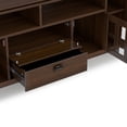 thumbnail image 4 of Simpli Home Artisan 72 inch Wide Solid Wood TV Stand in Natural Aged Brown For TVs up to 80 inches, 4 of 11