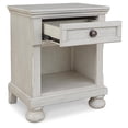 thumbnail image 3 of Signature Design by Ashley Casual Robbinsdale 1 Drawer Nightstand Antique White, 3 of 7