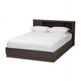 thumbnail image 2 of Baxton Studio Larsine Modern and Contemporary Brown Finished Queen Size Platform Storage Bed, 2 of 6
